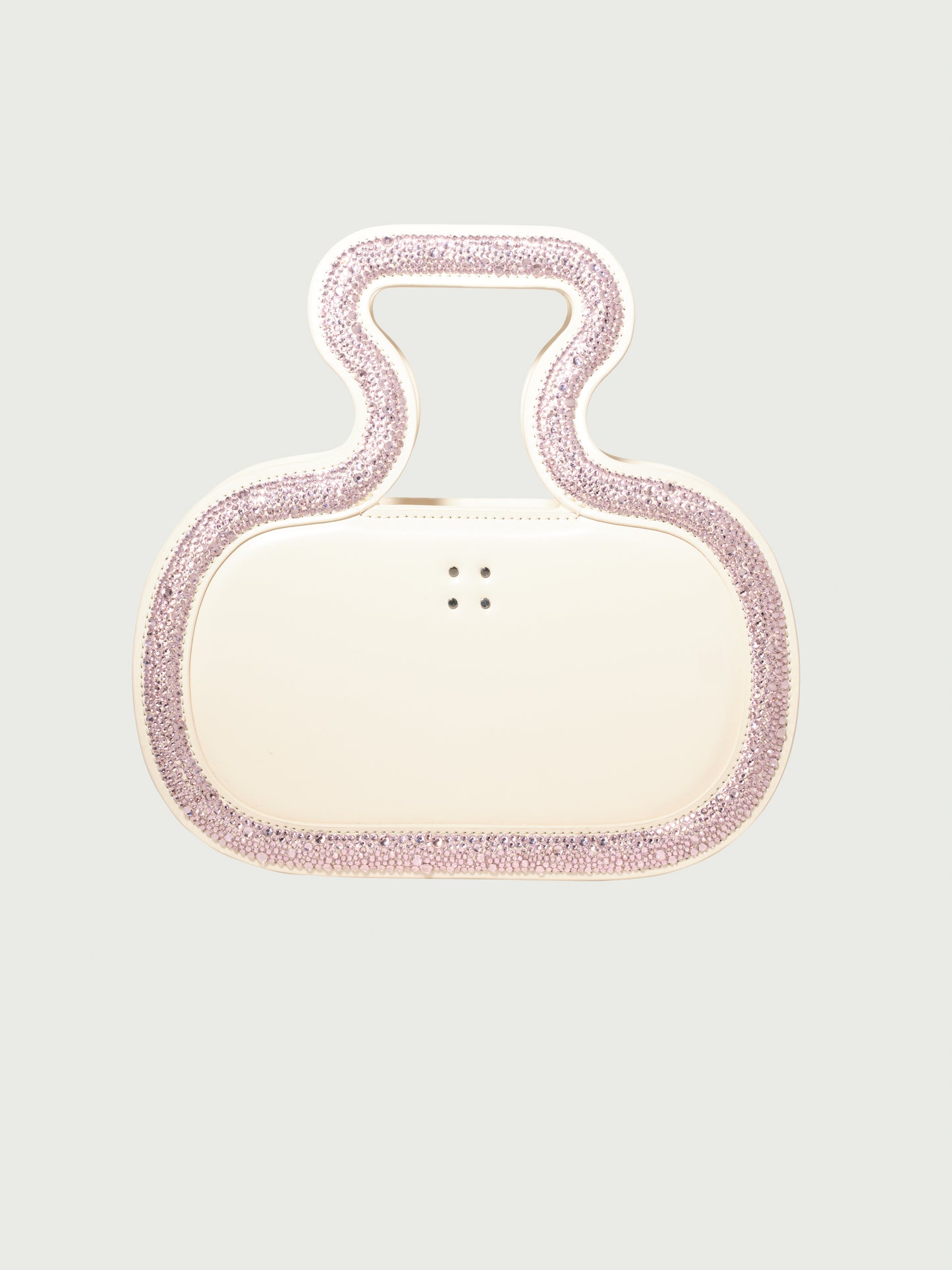 Silhouette Bag in Baby Pink Swarovski crystals Handle