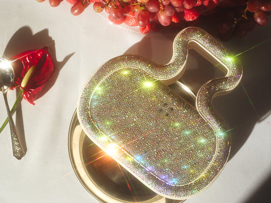 Silhouette Bag in AB Swarovski crystals