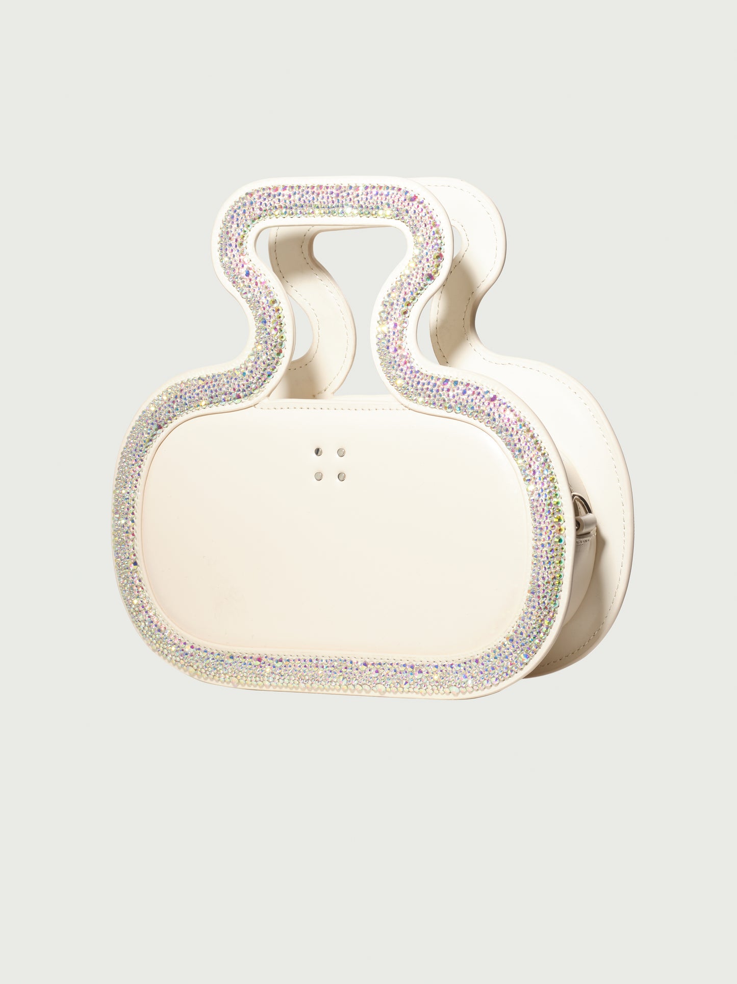 Silhouette Bag in AB Swarovski crystals Handle