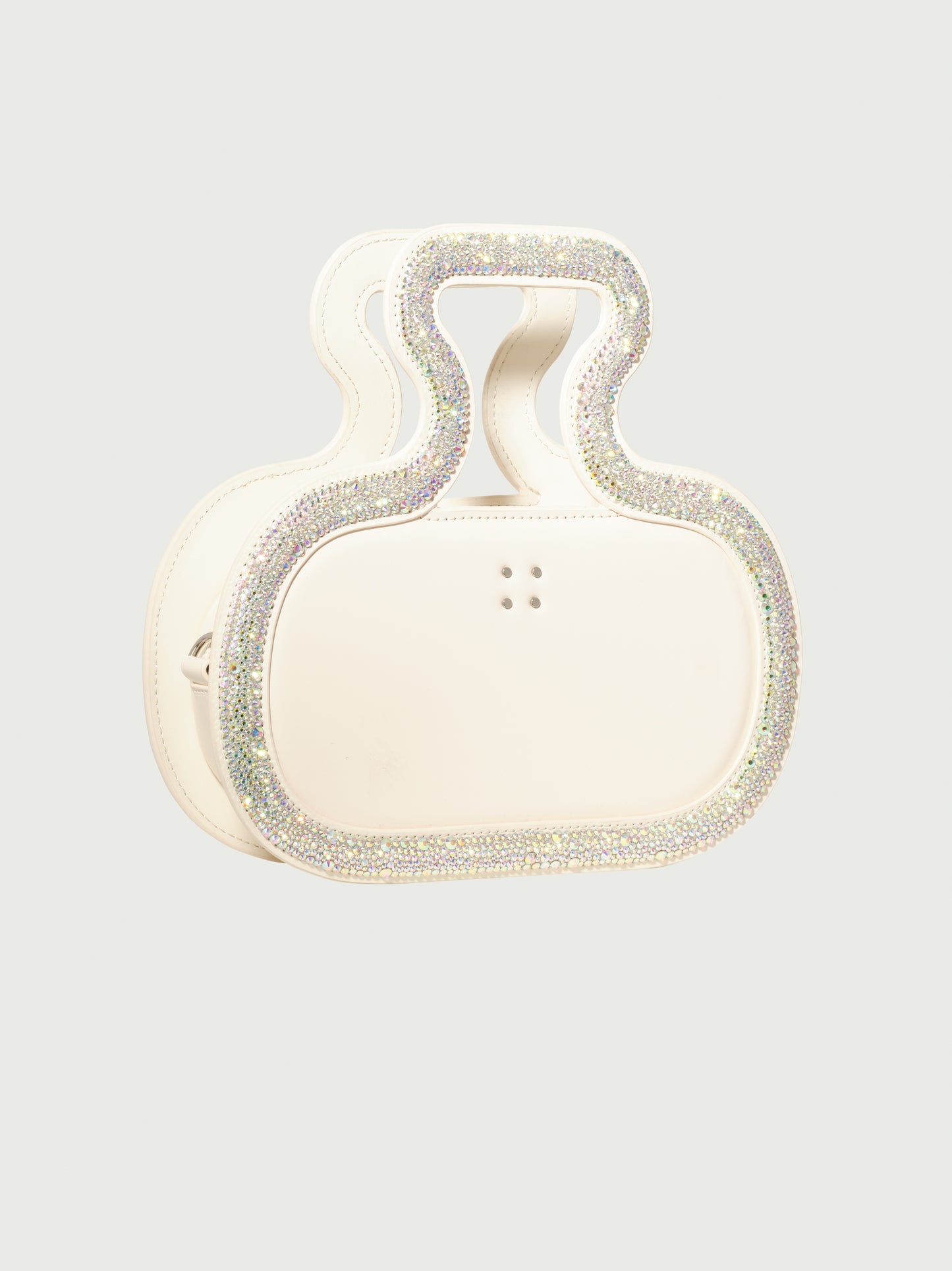Silhouette Bag in AB Swarovski crystals Handle