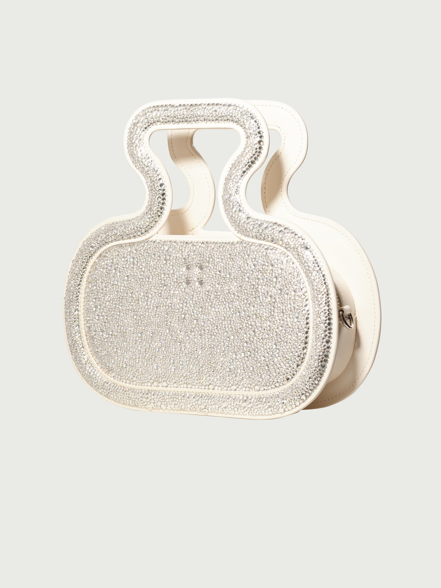Silhouette Bag in Silver Swarovski crystals