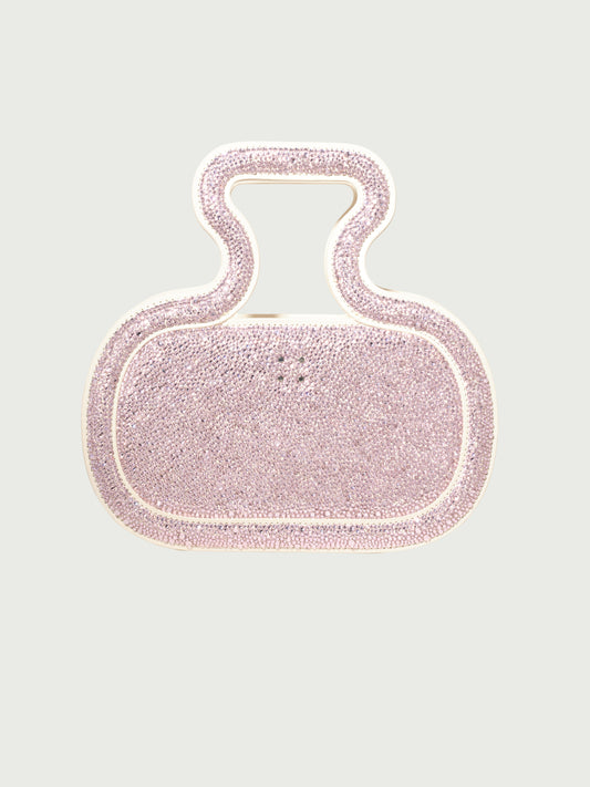 Silhoutte Bag in Baby Pink Swarovski crystals