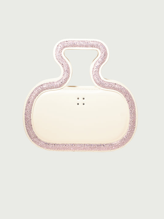 Silhoutte Bag in Baby Pink Swarovski crystals Handle