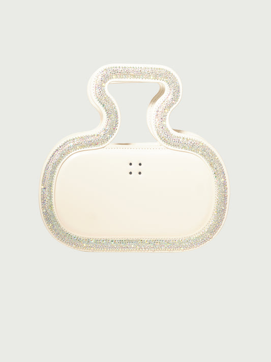 Silhouette Bag in AB Swarovski crystals Handle